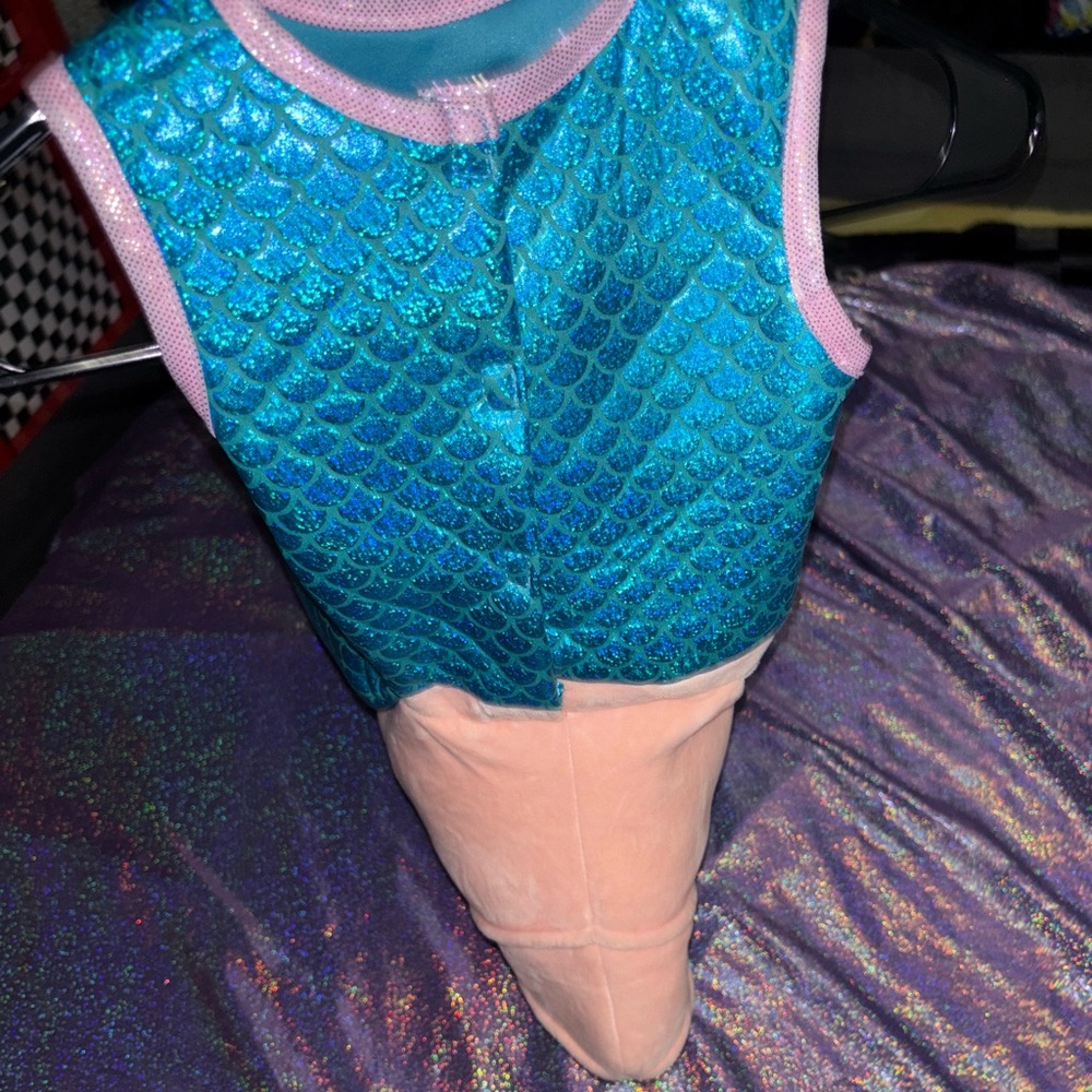 Mermaid Riding Seahorse Plush Costume - Picture 2 of 12